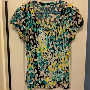 Top, multi-colored, gently used